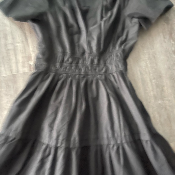 By Anthropologie | The Somerset Maxi Dress Tiered Poplin Cotton Lightweight MP - Picture 4 of 12